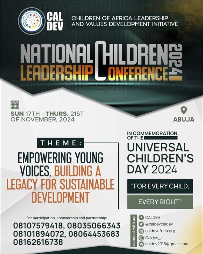 Echoes from the 2023 National Children Leadership Conference organised by CALDEV